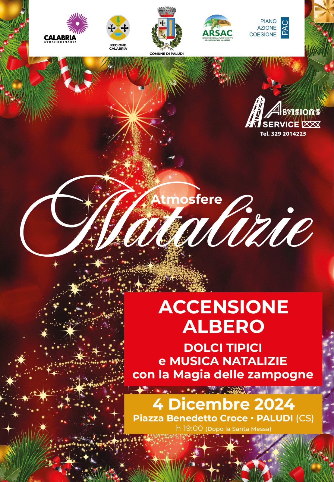 Accensione luci albero